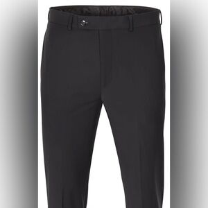 Calvin Klein Men's Charcoal Flat Front Pants